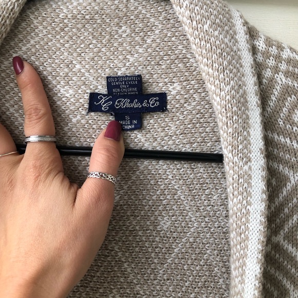 Aztec Pattern Cardigan Sweater - Picture 5 of 5